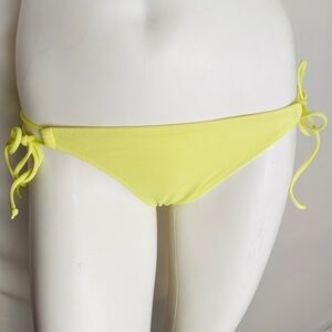 Victoria’s Secret The Bow Bikini yellow bottoms S